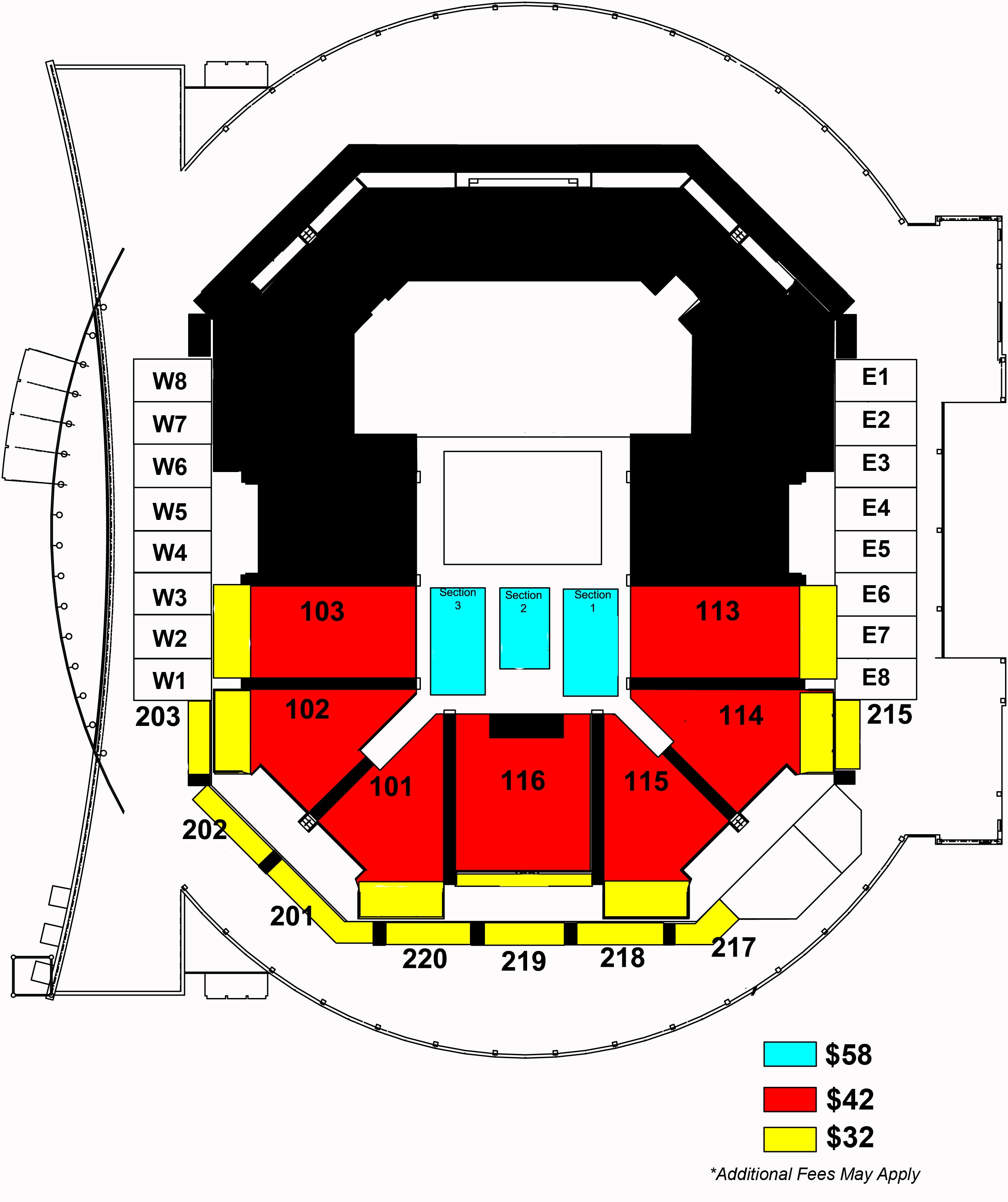 Ted Constant Convocation Center Seating Chart