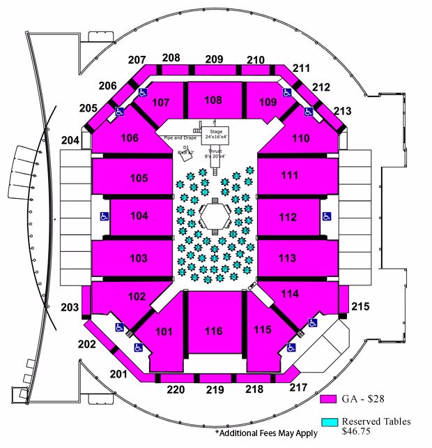 Ted Constant Ufc Seating Chart